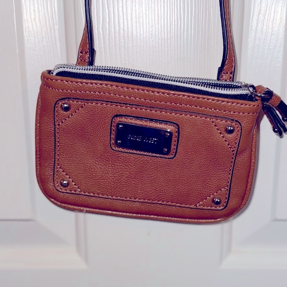 Nine West Tan Wristlet Clutch